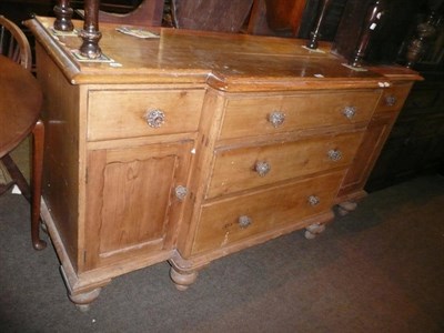 Lot 509 - A Victorian pine dresser base