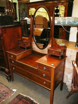 Lot 511 - Victorian mahogany chest and a dressing table