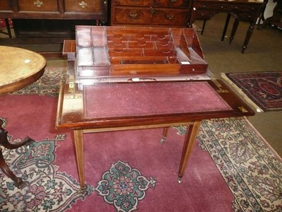 Lot 553 - Edwardian Mappin & Webb pop up writing/stationary desk