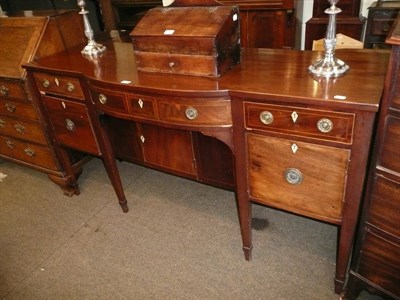 Lot 565 - 19th century break-front sideboard