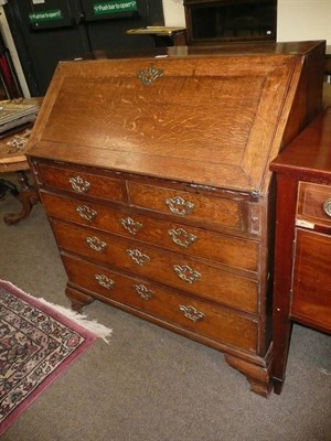 Lot 567 - Georgian oak bureau