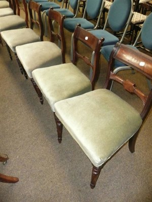 Lot 575 - A composite set of eight mahogany dining chairs in Regency style