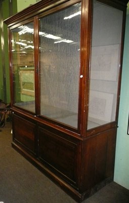 Lot 595 - Glazed display cabinet