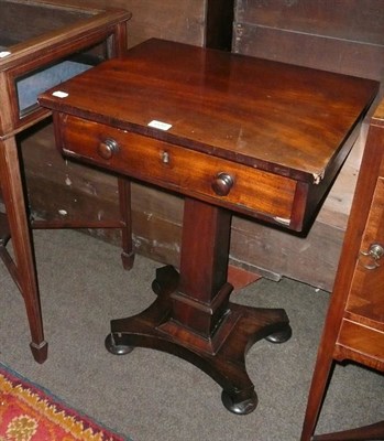 Lot 608 - An early Victorian mahogany work table