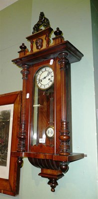 Lot 613 - A drop dial wall clock