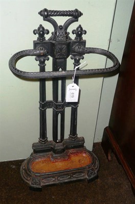 Lot 619 - Cast iron stick stand