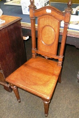 Lot 621 - Pair of hall chairs