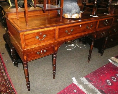 Lot 628 - A 19th century mahogany sideboard with raised back