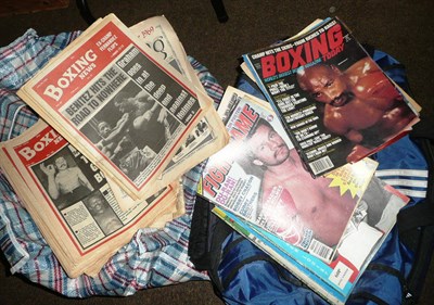 Lot 1006 - A Collection of 1970's and 80's Boxing Magazines and Papers, including Boxing News, The Ring,...