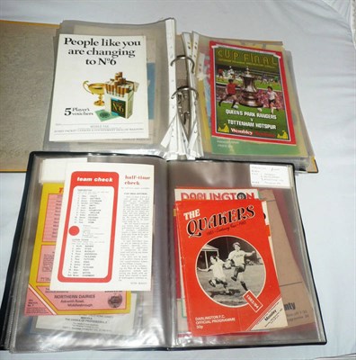 Lot 1037 - A Collection of Football Programmes from the 1950's to 1980's, including League games, F.A. Cup and