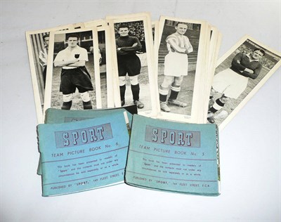 Lot 1042 - Four Football Team Picture Books 1949/50 Season, published by 'Sport', each booklet contains...