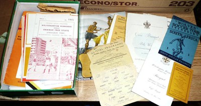 Lot 1045 - A Collection of Wolverhampton Wanderers Programmes and Ephemera, mainly 1950's to 1980's, including