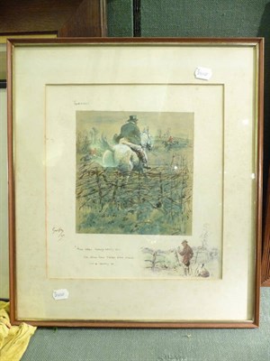 Lot 1057 - Snaffles (Charles Johnson Payne) - 'Tonnage, And when hounds really run, can show how sixteen stone