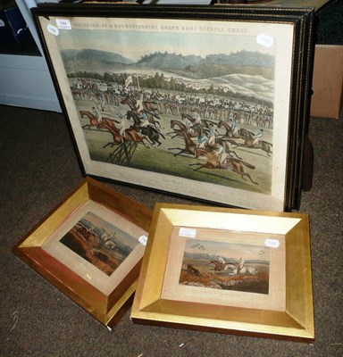 Lot 1066 - English School 19th Century - `Herefordshire and Monmouthshire Grand Hunt Steeplechase' - 'The...