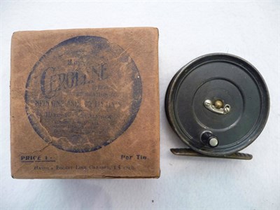 Lot 1144 - A Hardy 3 1/8inch Alloy Duplicated Mark II 'Uniqua' Trout Fly Reel, with slim black handle,...