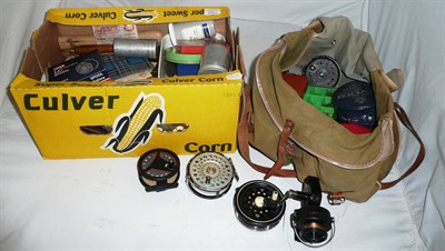 Lot 1152 - Mixed Tackle, including two Shakespeare Super Condex reels, Condex reel, Ryobi reel, Intrepid reel