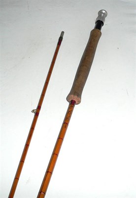 Lot 1164 - A Hardy 10ft 2pce Split Cane 'The Pope No.7' Trout Fly Rod No.H70894, circa 1960's, with agate...