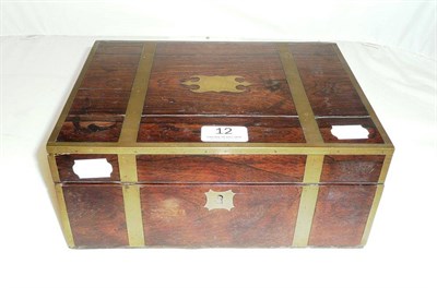 Lot 12 - Brass bound box