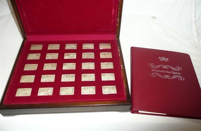 Lot 15 - Cased set of Elizabeth II silver ingots