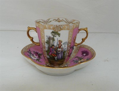 Lot 104 - Augustus Rex Continental cabinet cup and saucer