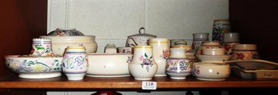 Lot 118 - A shelf of assorted Poole pottery (approx 40 pieces)