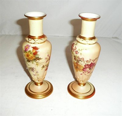 Lot 234 - Pair of Worcester vases