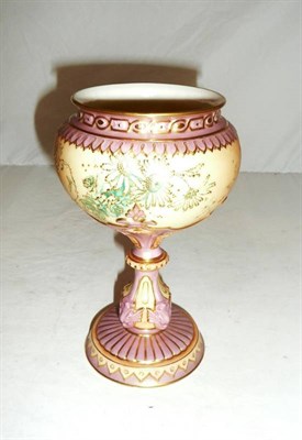 Lot 235 - A Worcester footed vase