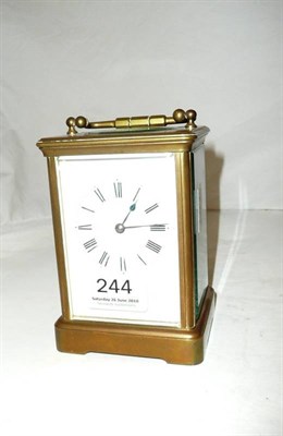 Lot 244 - French carriage clock