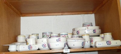 Lot 252 - A shelf of assorted Poole pottery (approx 40 pieces)