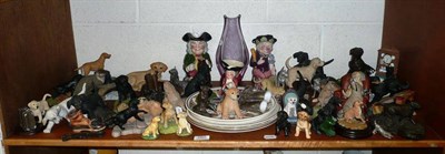 Lot 260 - A large quantity of Labrador models, plates, glass etc