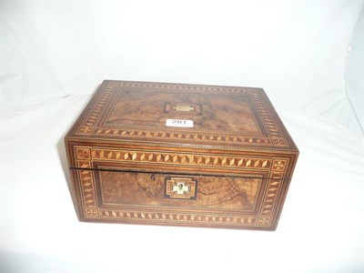 Lot 281 - Inlaid work box