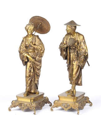 Lot 1154 - Attributed to Emile-Coriolan Hippolyte Guillemin (1841-1907): An Impressive Pair of French Gilt...