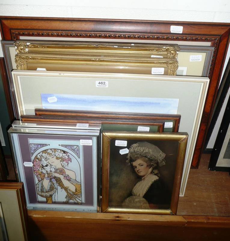 Lot 462 - Ten assorted prints including one of Boston sheep fair