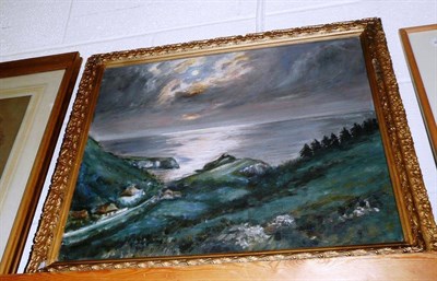 Lot 474 - Charlotte Hastings, Lulworth Cove Dorset, oil, RA label