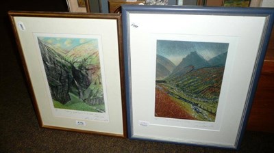 Lot 476 - Two limited edition signed prints Wensleydale landscapes by Piers Browne