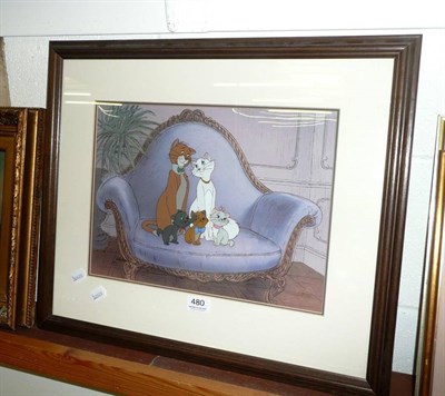 Lot 480 - Limited edition Disney celluloid 'The Aristocats'