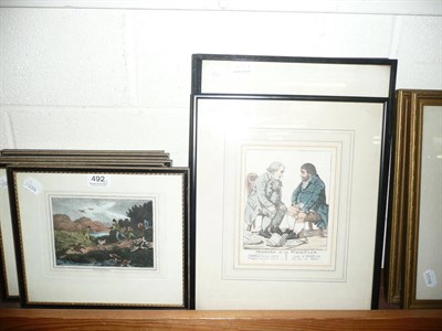 Lot 492 - Nine prints