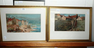 Lot 493 - Alfred Durham, pair of watercolours