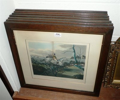 Lot 496 - A quantity of framed prints, a quantity of Punch magazines