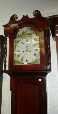 Lot 513 - Mahogany eight day long case clock