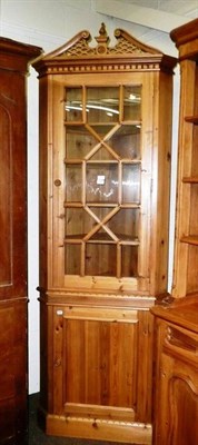 Lot 525 - Pine corner cabinet