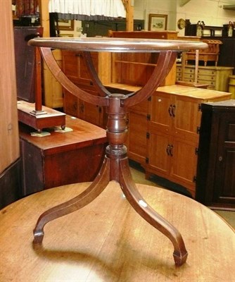 Lot 534 - Mahogany globe stand converted to a table