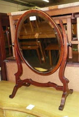 Lot 557 - Two mahogany toilet mirrors (2)