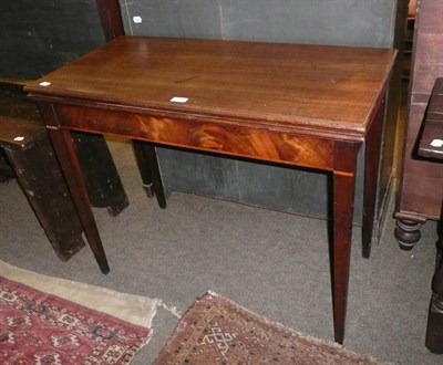 Lot 574 - 19th century mahogany fold over table