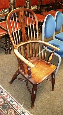 Lot 590 - Windsor high back chair