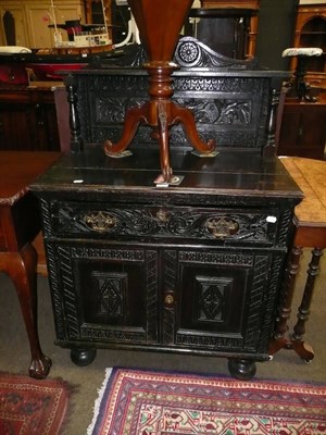 Lot 617 - Victorian oak side cabinet