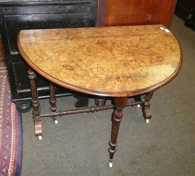 Lot 619 - Victorian burr walnut Sutherland table