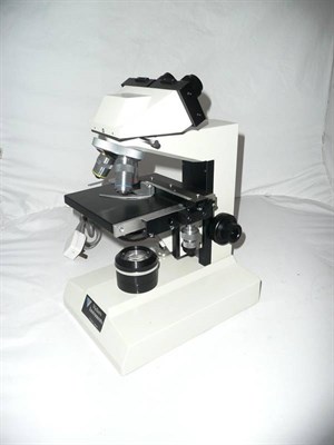 Lot 1023 - A Vickers Electrically Powered Biological Microscope, model ML1300, serial number 13309, with...