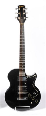 Lot 1059 - A Gibson LS-6 Electric Guitar, serial number 200960, with single cut body, finished in black,...