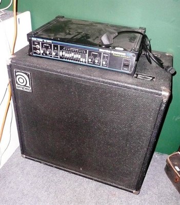 Lot 1065 - A Hartke Systems 350 Watt Amplifier, model HA3500, with separate Ampeg speaker